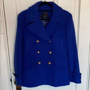 J. Crew Stadium Cloth by Nello Gori Peacoat